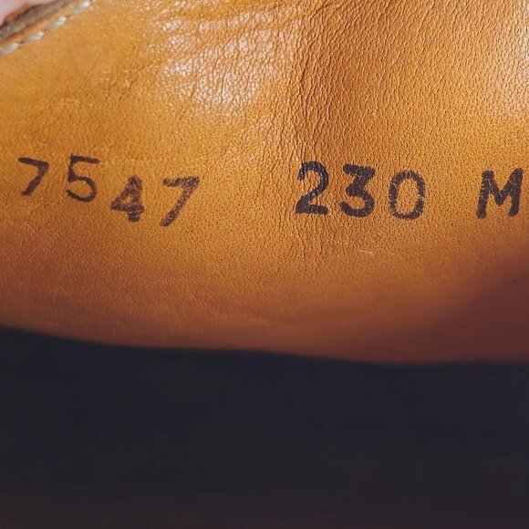 Mezlan Exotic Mens 12M Brown Crocodile Woven Leather Cap-toe Derby Dress Shoes - Picture 10 of 10